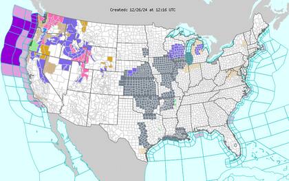 Temperaturas suaves en el sur: Florida y Texas disfrutarán máximas de hasta 27 °C, con clima estable y cielos despejados