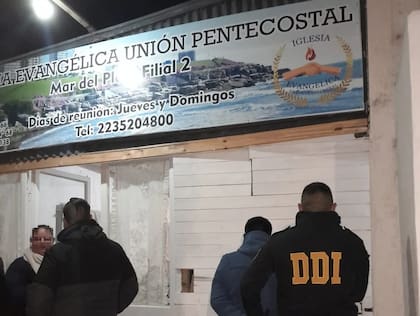 Templo evangélico del barrio Malvinas Argentinas.