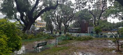 Una escena desoladora en la Plaza Echeverría de Villa Urquiza.