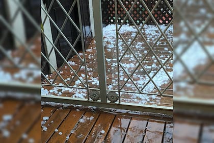 De acuerdo con el director de OPAD, la caída de granizo en Posadas duró 12 minutos ininterrumpidamente