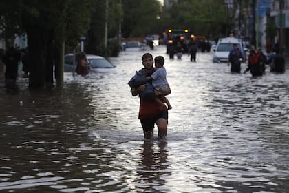 El drama de las inundaciones en Bahía Blanca