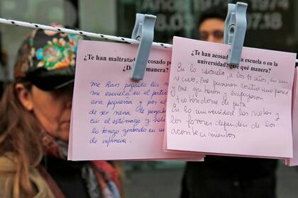 Tendedero en el Malba