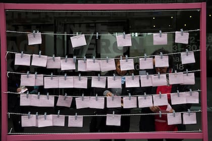 Tendedero en el Malba