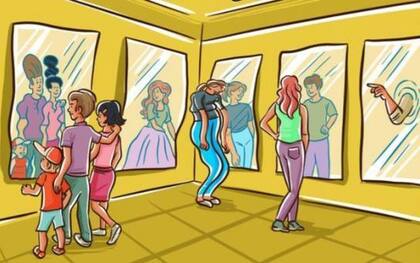 Tenés que encontrar los cinco errores en la imagen. Fuente: genial.guru