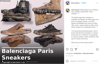 Tenis Balenciaga causan furor tras el anuncio de la campaña