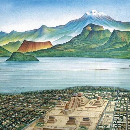 Tenochtitlán era la capital del imperio azteca y se encontraba en donde hoy está Ciudad de México