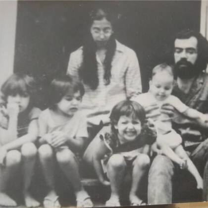 Tenório y Carmen con sus hijos (Elisa, Francisco, Margarida y João Paulo). Leonardo aún no había nacido