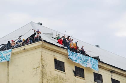 Una protesta de presos alojados en Villa Devoto durante la pandemia