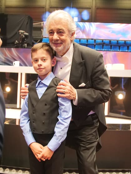 Teo Gertler hace unos años, en una de sus tantas apariciones junto con Plácido Domingo