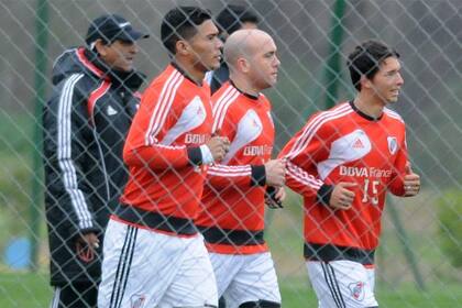 Teo, y su primera práctica en River