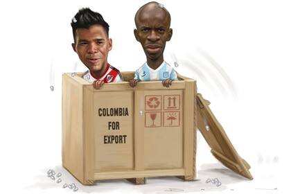 Teo y Wason, dos colombianos del fútbol argentino