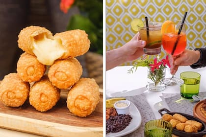 Tequeños, arepas, tragos, en El Encuentro Café