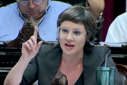 Tercer día de debate por la Ley Ómnibus en el Congreso de la Nación. Gisela Marziotta