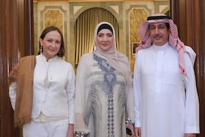 Todos los invitados a la presentación de moda en el Palacio Acevedo, residencia del embajador de Arabia Saudita