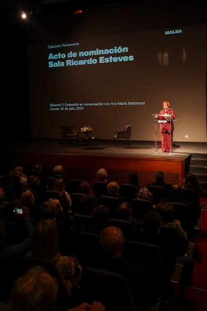 Teresa Bulgheroni, presidente de Fundación Malba, concluyó su presentación diciendo "Ricardo, ¡te queremos!"