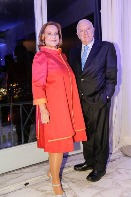 Teresa Bulgheroni, presidente de Fundación Malba, junto a Norberto Frigerio, director de Relaciones Institucionales de LA NACION