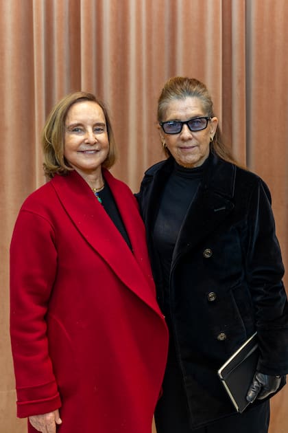 Teresa Bulgheroni y la galerista María Casado, en el 10 aniversario de Meridiano, la Cámara Argentina de Galerías de Arte Contemporáneo