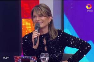 Teresa Calandra se tentó al aire en Los 8 escalones por una pregunta sobre Luis Miguel: “Es muy fuerte"