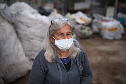 Teresa Tissera es la presidenta de la cooperativa y coordina el trabajo de los recicladores