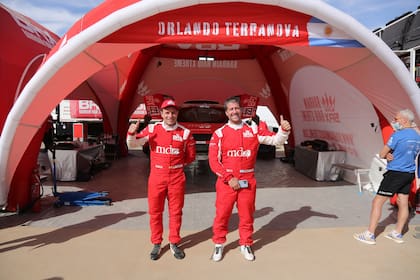 Terranova y su compañero, felices