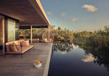 Terraza con pileta privada (Gentileza Posada Ayana)