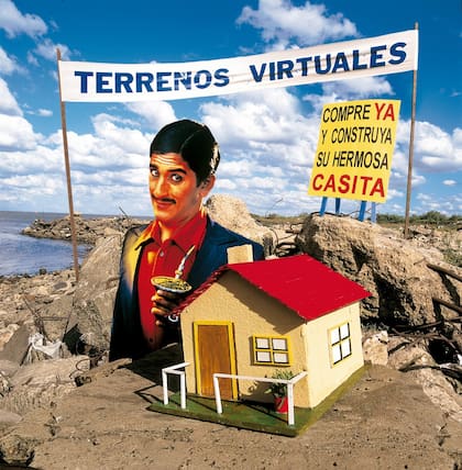 Terrenos virtuales, obra NFT del artista Marcos López 