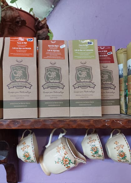 Tés y otros productos orgánicos también son parte de la oferta de Los Jardines de Yaya.