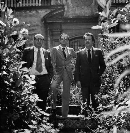 Testa, Bedel y Benedit, retratados por Oscar Balducci