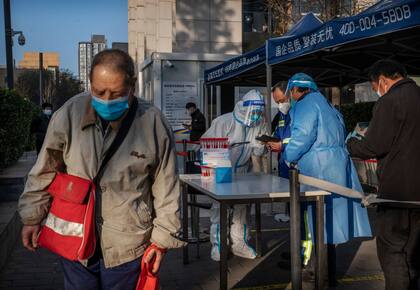 Tests de Covid en Pekín