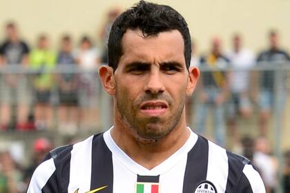 Tevez con la camiseta de Juventus