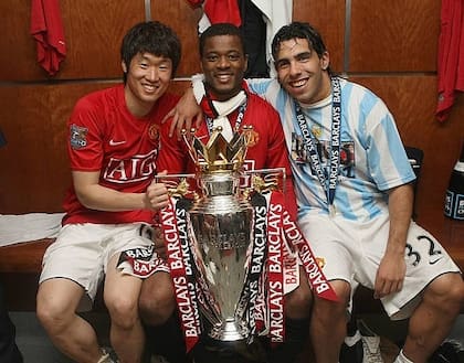 Tévez, Evra y Ji-sung Park vivieron la época dorada del Manchester United