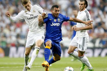 Tevez jugó por última vez en el Bernabéu en 2016, para Juventus, en el partido en el que la Vecchia Signora logró el paso a la final de la Champions League