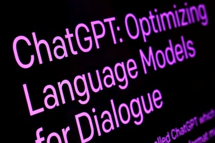 Texto de la página ChatGPT del sitio web OpenAI (AP Foto/Richard Drew, Archivo)