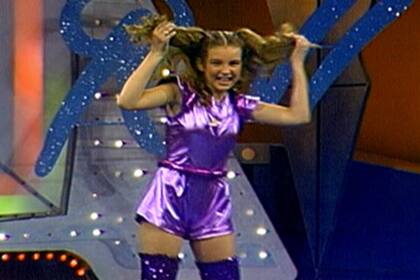 Thalia, en su paso por el programa Juguemos a cantar