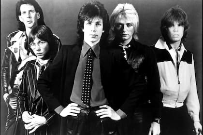 Imagen promocional de The Cars en sus comienzos