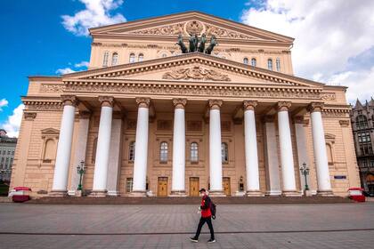 El mítico teatro Bolshoi, en Moscú, Rusia