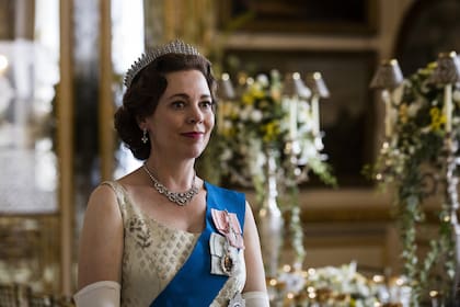 Olivia Colman caracterizada en "The Crown"