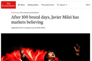 “Los 100 brutales días de Javier Milei”: la mirada de The Economist sobre el Gobierno