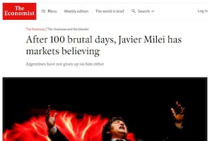 The Economist dedicó un balance de gestión a los primeros 100 días de Javier Milei como presidente