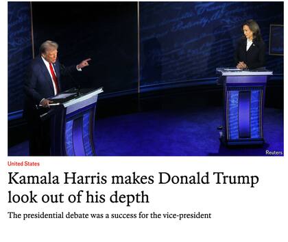 The Economist tras el debate entre Kamala y Trump.