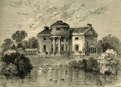 The Holme, una mansión en Regent's Park, diseñada por Decimus Burton, como residencia privada para la familia Burton, construida en 1818