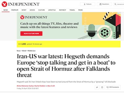 The Independent sobre la postura de Trump por Malvinas