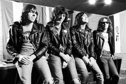 The Ramones en el backstage del Old Waldorf Club, en San Francisco