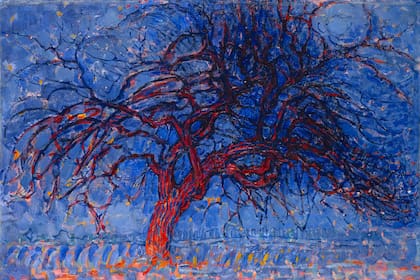 The red tree, de Mondrian