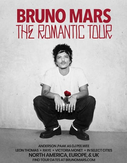 The Romantic, un tour imperdible para los seguidores del artista