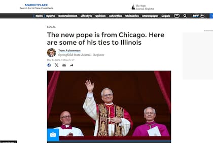 The State Journal-Register puntualiza el origen del nuevo Papa en su más reciente artículo