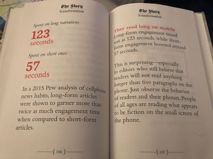 The Story es un mapa con todos los detalles de cómo convertirnos en periodistas de la era móvil. "El periodismo móvil gira en torno a dos principios fundamentales: historias lineales y contenido optimizado para pantallas pequeñas", dice Mario García