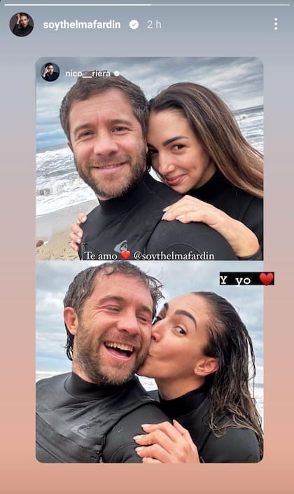 Thelma Fardin respondió a la dedicatoria de Nico Riera