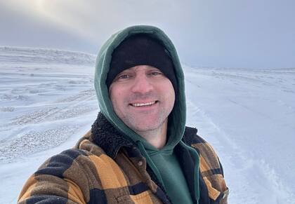 Thiago Crevelloni, de Curitiba, Brasil; la foto la tomó unas horas antes que su auto quedara atrapado en la nieve