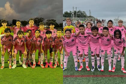 Thiago disputó el torneo Weston Cup & Showcase con la Sub 13 y Mateo con la Sub 10; Ciro hizo lo propio con la Sub 7 (Foto: Instagram @intermiamicf_academy)